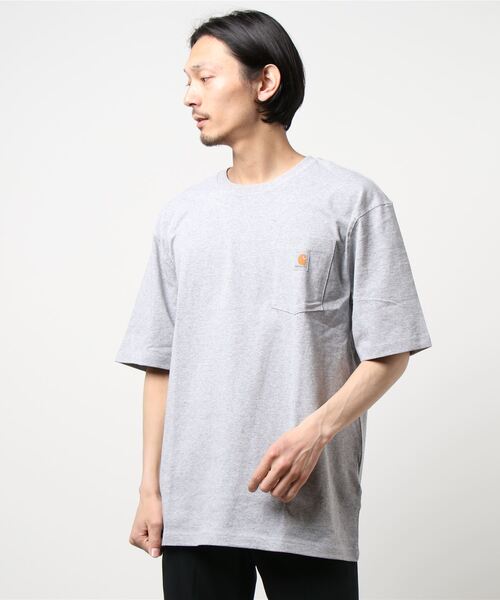 ＪＵＧＬＡＮＳ（ユグランス）の「Carhartt　Workwear Pocket Short-Sleeve T-Shirt（Tシャツ/カットソー・メンズ・ヘザーグレー/ホワイト/バーガンディー/ネイビー/ブラック/ダークブラウン・S/L/XL/M）」の10枚目の写真