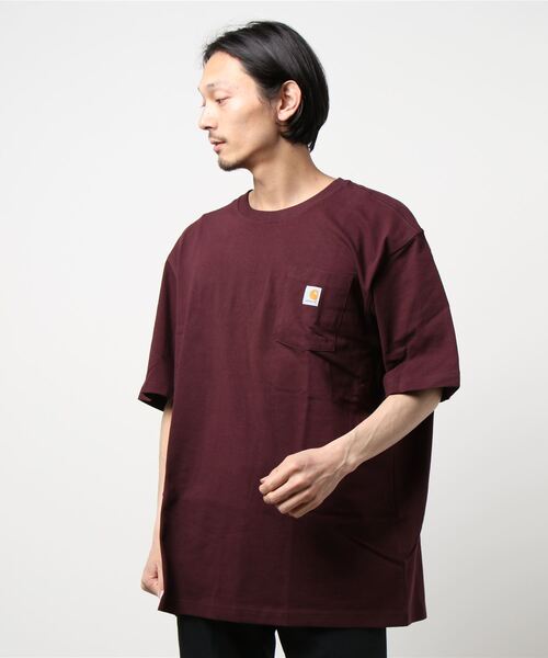 ＪＵＧＬＡＮＳ（ユグランス）の「Carhartt　Workwear Pocket Short-Sleeve T-Shirt（Tシャツ/カットソー・メンズ・ヘザーグレー/ホワイト/バーガンディー/ネイビー/ブラック/ダークブラウン・S/L/XL/M）」の17枚目の写真