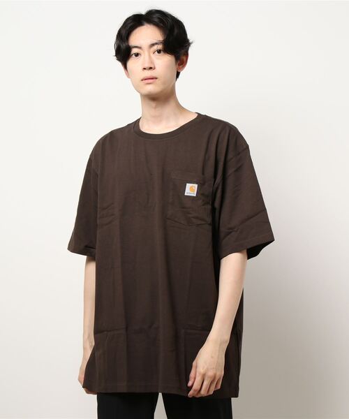 ＪＵＧＬＡＮＳ（ユグランス）の「Carhartt　Workwear Pocket Short-Sleeve T-Shirt（Tシャツ/カットソー・メンズ・ヘザーグレー/ホワイト/バーガンディー/ネイビー/ブラック/ダークブラウン・S/L/XL/M）」の18枚目の写真