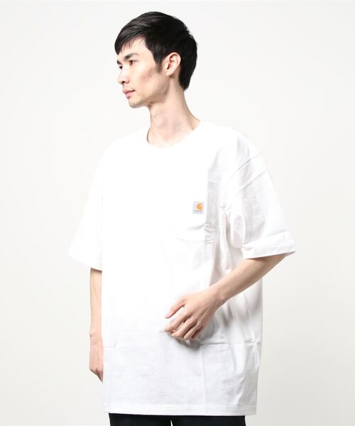 ＪＵＧＬＡＮＳ（ユグランス）の「Carhartt　Workwear Pocket Short-Sleeve T-Shirt（Tシャツ/カットソー・メンズ・ヘザーグレー/ホワイト/バーガンディー/ネイビー/ブラック/ダークブラウン・S/L/XL/M）」の21枚目の写真