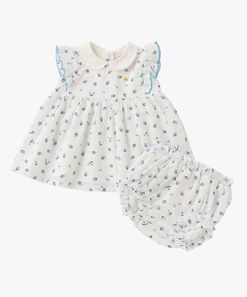 kate spade new york kids（ケイトスペードニューヨーク）の「レイエット ガーデンディッツィードレス（ワンピース・キッズ・オフホワイト・90cm/70cm/80ｃｍ）」の4枚目の写真