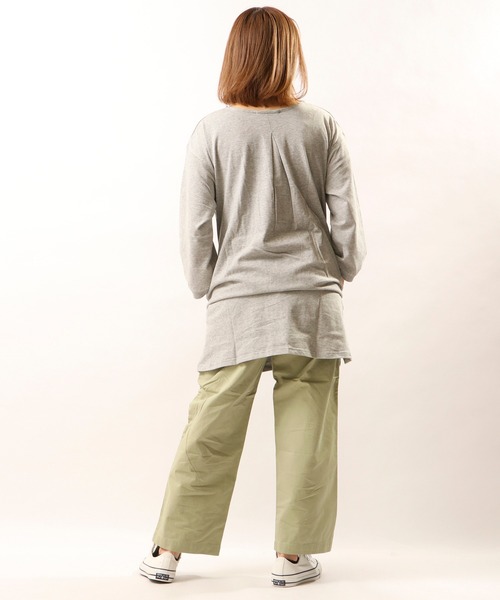 nougatine（ヌガティーヌ）の「【nougatine】ウエストゴムゆったりストレートパンツ（その他パンツ・レディース・パープル/チャコールグレー/カーキ・FREE）」の12枚目の写真