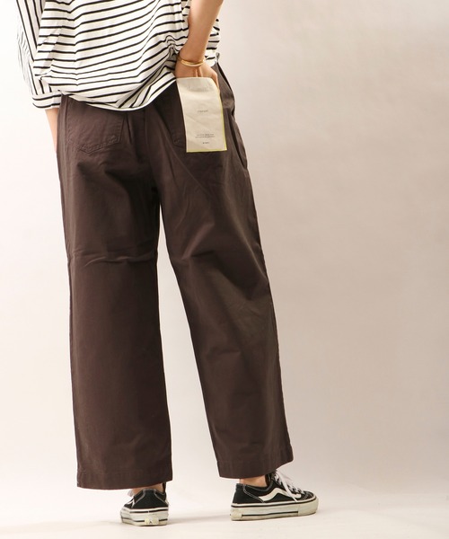 nougatine（ヌガティーヌ）の「【nougatine】ウエストゴムゆったりストレートパンツ（その他パンツ・レディース・パープル/チャコールグレー/カーキ・FREE）」の5枚目の写真