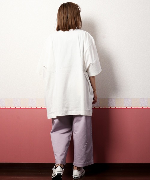 nougatine（ヌガティーヌ）の「【nougatine】ウエストゴムゆったりストレートパンツ（その他パンツ・レディース・パープル/チャコールグレー/カーキ・FREE）」の17枚目の写真