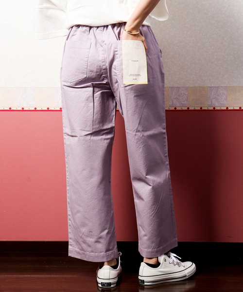 nougatine（ヌガティーヌ）の「【nougatine】ウエストゴムゆったりストレートパンツ（その他パンツ・レディース・パープル/チャコールグレー/カーキ・FREE）」の14枚目の写真