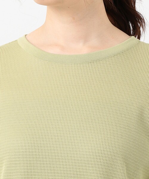 J.PRESS(ジェイプレス)の「ワッフルセーターマシーン カットソー(Tシャツ/カットソー・レディース・ホワイト系/グレー系/ライトグリーン系/ピンク系・MEDIUM/LARGE)」の12枚目の写真