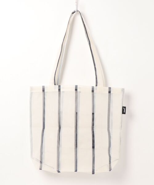 junes(ジュネス)の「【JUNES/ジュネス】NAVY WIDE STRIPE メッシュトートバッグ(トートバッグ・レディース・ネイビー・FREE)」の6枚目の写真