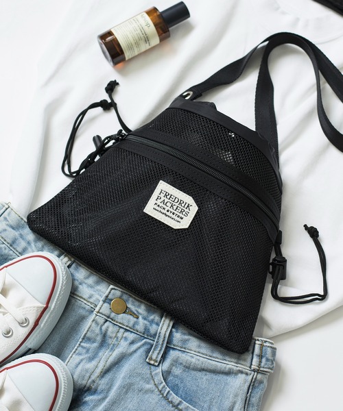 FREDRIK PACKERS(フレドリックパッカーズ)の「【FREDRIK PACKERS】BELLSACK S ベルサック メッシュショルダーバッグ サコッシュ フレドリックパッカーズ(ショルダーバッグ・レディース・ブラック/オリーブ/ベージュ・FREE)」の13枚目の写真