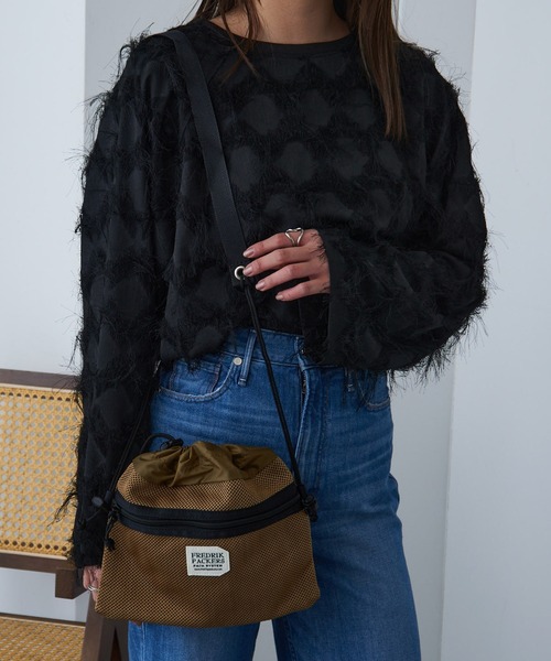 FREDRIK PACKERS(フレドリックパッカーズ)の「【FREDRIK PACKERS】BELLSACK S ベルサック メッシュショルダーバッグ サコッシュ フレドリックパッカーズ(ショルダーバッグ・レディース・ブラック/オリーブ/ベージュ・FREE)」の14枚目の写真