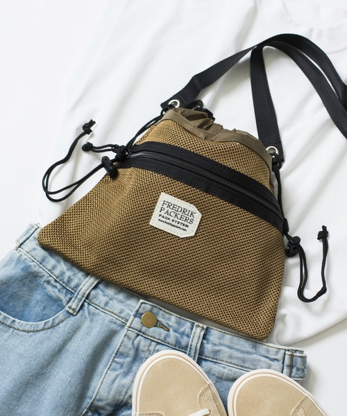 FREDRIK PACKERS(フレドリックパッカーズ)の「【FREDRIK PACKERS】BELLSACK S ベルサック メッシュショルダーバッグ サコッシュ フレドリックパッカーズ(ショルダーバッグ・レディース・ブラック/オリーブ/ベージュ・FREE)」の21枚目の写真