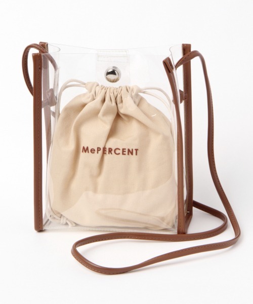 Me%(ミィパーセント)の「PVCシンプルスクエアショルダー(ショルダーバッグ・レディース・アイボリー/ダークブラウン/ブラック/ブラウン・FREE)」の3枚目の写真