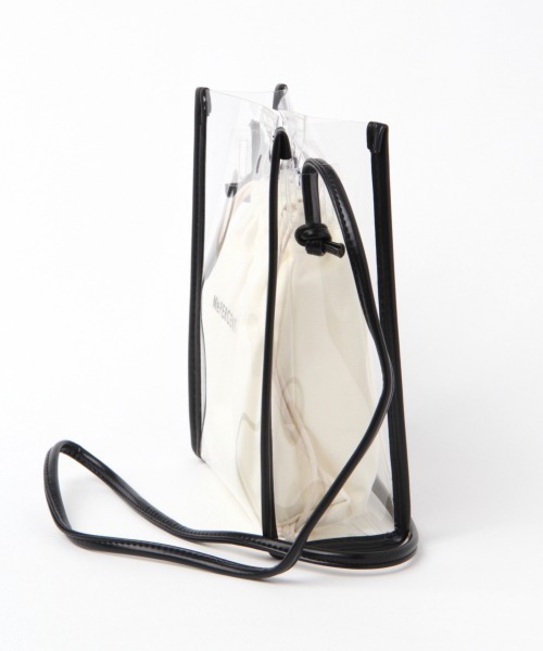 Me%(ミィパーセント)の「PVCシンプルスクエアショルダー(ショルダーバッグ・レディース・アイボリー/ダークブラウン/ブラック/ブラウン・FREE)」の14枚目の写真