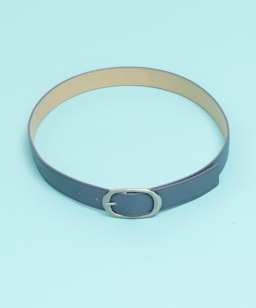 MAISON SPECIAL(メゾンスペシャル)の「オーバルバックルベルト【MAISON SPECIAL/メゾンスペシャル】(ベルト・レディース・ブラック/モカ/ブルー・FREE)」の6枚目の写真