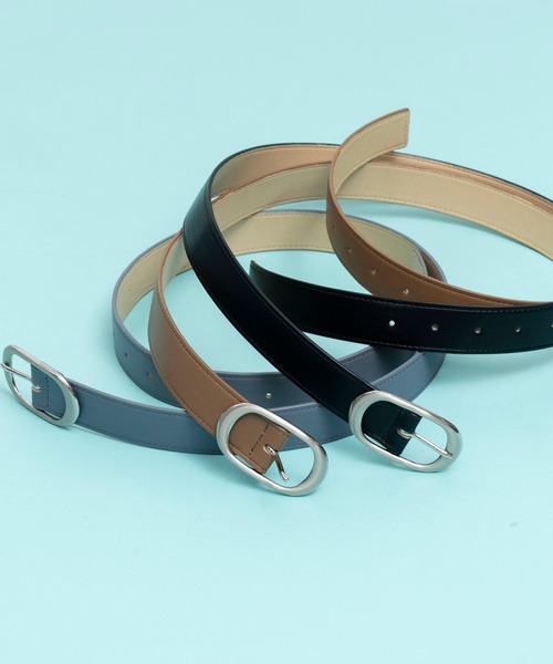 MAISON SPECIAL(メゾンスペシャル)の「オーバルバックルベルト【MAISON SPECIAL/メゾンスペシャル】(ベルト・レディース・ブラック/モカ/ブルー・FREE)」の5枚目の写真