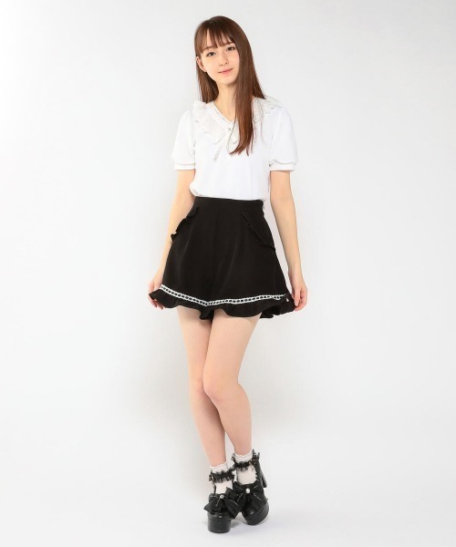 LODISPOTTO（ロディスポット）の「フリルフルガーリーショートパンツ（その他パンツ・レディース・ブラック/ネイビー・MEDIUM）」の11枚目の写真
