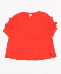 袖リボン 半袖Tシャツ