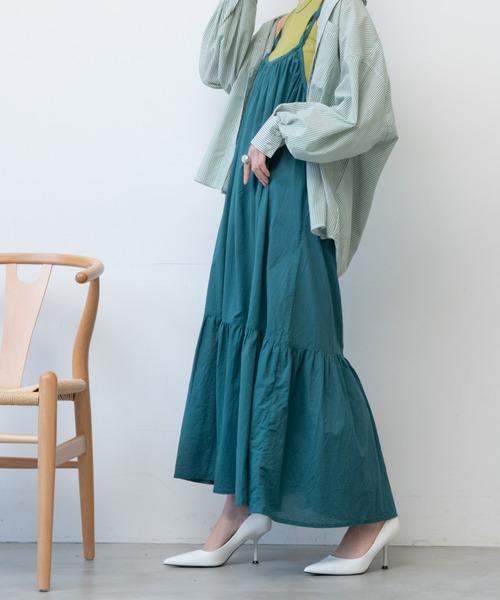 AIC.(エーアイシー)の「インド綿ロングキャミワンピース(ワンピース・レディース・ブラック/ブラウン/グリーン・FREE)」の19枚目の写真