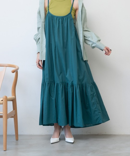 AIC.(エーアイシー)の「インド綿ロングキャミワンピース(ワンピース・レディース・ブラック/ブラウン/グリーン・FREE)」の21枚目の写真