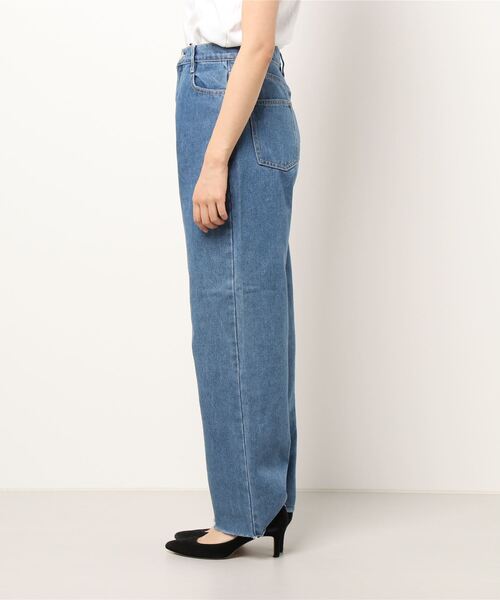 SPINNS（スピンズ）の「デニムストレートパンツ（デニムパンツ・レディース・ブルー/サックスブルー/インディゴブルー・S/M）」の15枚目の写真