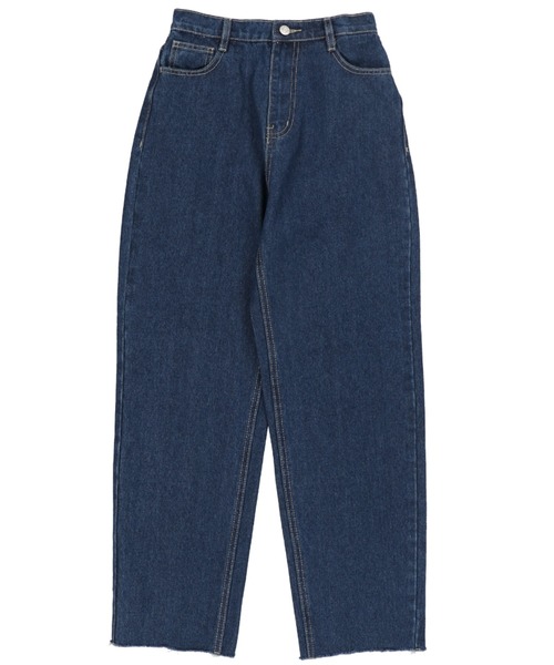 SPINNS（スピンズ）の「デニムストレートパンツ（デニムパンツ・レディース・ブルー/サックスブルー/インディゴブルー・S/M）」の6枚目の写真