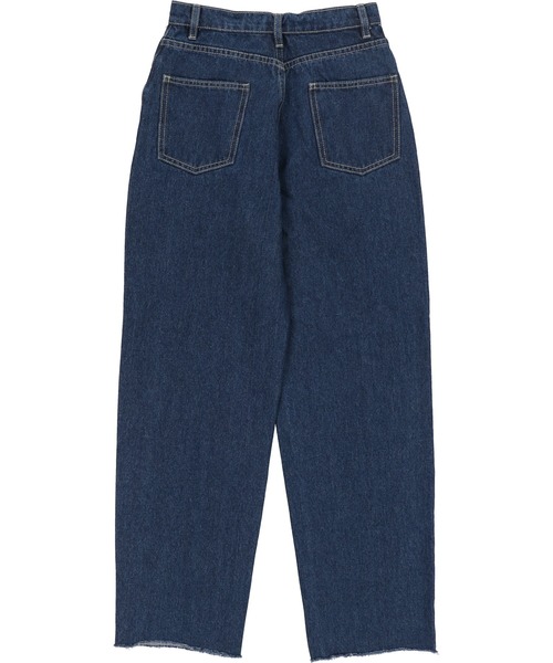 SPINNS（スピンズ）の「デニムストレートパンツ（デニムパンツ・レディース・ブルー/サックスブルー/インディゴブルー・S/M）」の7枚目の写真