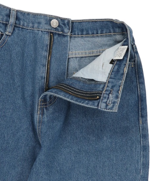 SPINNS（スピンズ）の「デニムストレートパンツ（デニムパンツ・レディース・ブルー/サックスブルー/インディゴブルー・S/M）」の12枚目の写真