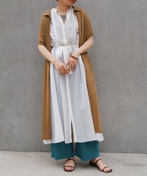 NICOLE white | 半袖ドロストロングカーディガン(カーディガン/ボレロ)