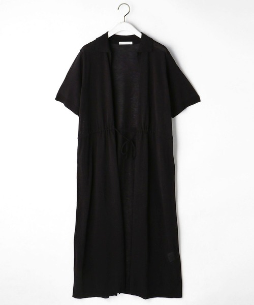 NICOLE white（ニコルホワイト）の「半袖ドロストロングカーディガン（カーディガン/ボレロ・レディース・ライトグレー/ブラック/キャメル・FREE）」の9枚目の写真