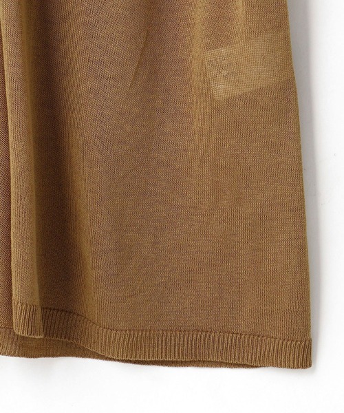 NICOLE white（ニコルホワイト）の「半袖ドロストロングカーディガン（カーディガン/ボレロ・レディース・ライトグレー/ブラック/キャメル・FREE）」の7枚目の写真