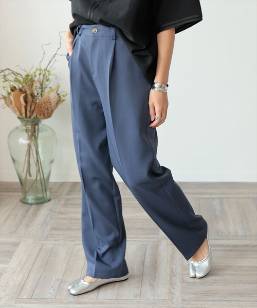 DONOBAN（ドノバン）の「セミワイドパンツ（その他パンツ・レディース・ブラウン系その他/ブルー系その他/ピンク系その他/ライトグレー/ブラック・S/2-M/3-L）」の2枚目の写真