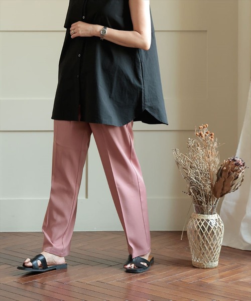 DONOBAN（ドノバン）の「セミワイドパンツ（その他パンツ・レディース・ブラウン系その他/ブルー系その他/ピンク系その他/ライトグレー/ブラック・S/2-M/3-L）」の6枚目の写真