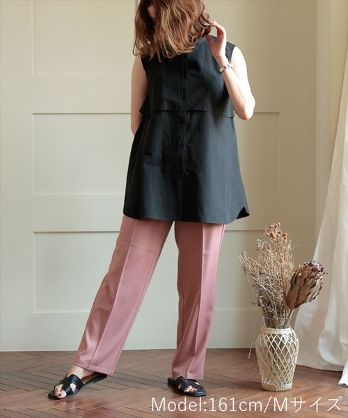 DONOBAN（ドノバン）の「セミワイドパンツ（その他パンツ・レディース・ブラウン系その他/ブルー系その他/ピンク系その他/ライトグレー/ブラック・S/2-M/3-L）」の7枚目の写真