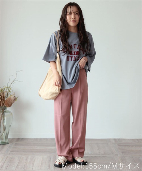 DONOBAN（ドノバン）の「セミワイドパンツ（その他パンツ・レディース・ブラウン系その他/ブルー系その他/ピンク系その他/ライトグレー/ブラック・S/2-M/3-L）」の8枚目の写真