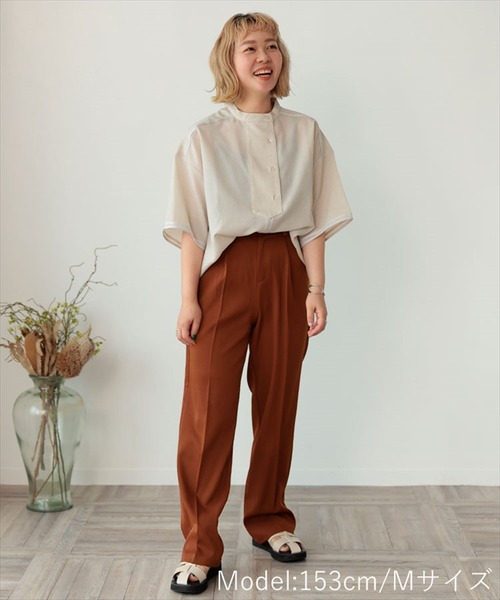 DONOBAN（ドノバン）の「セミワイドパンツ（その他パンツ・レディース・ブラウン系その他/ブルー系その他/ピンク系その他/ライトグレー/ブラック・S/2-M/3-L）」の10枚目の写真