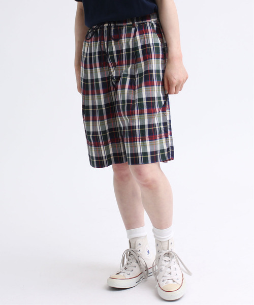 CHILD WOMAN（チャイルドウーマン）の「☆マドラスチェックショートパンツ（その他パンツ・レディース・グリーン/レッド・FREE）」の4枚目の写真