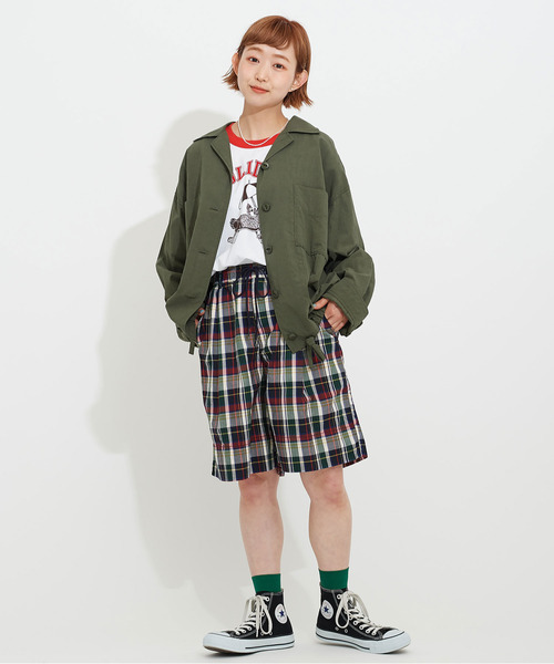 CHILD WOMAN（チャイルドウーマン）の「☆マドラスチェックショートパンツ（その他パンツ・レディース・グリーン/レッド・FREE）」の11枚目の写真