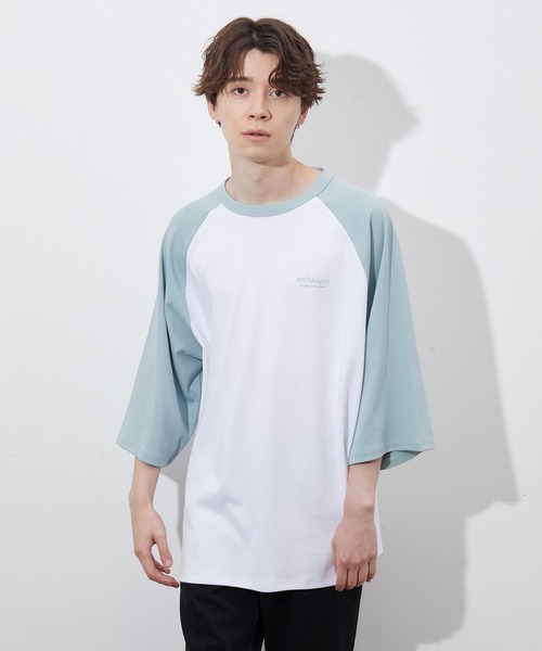 JUNRED（ジュンレッド）の「カラースキームリラックスラグランTEE（Tシャツ/カットソー・メンズ・グレー/ミント/ピンク・M/L）」の21枚目の写真