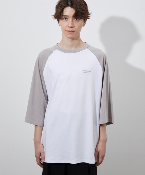 JUNRED（ジュンレッド）の「カラースキームリラックスラグランTEE（Tシャツ/カットソー・メンズ・グレー/ミント/ピンク・M/L）」の13枚目の写真