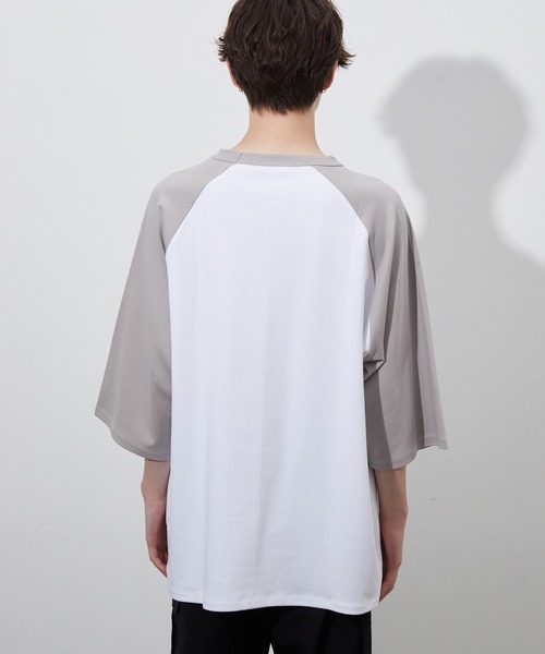 JUNRED（ジュンレッド）の「カラースキームリラックスラグランTEE（Tシャツ/カットソー・メンズ・グレー/ミント/ピンク・M/L）」の18枚目の写真