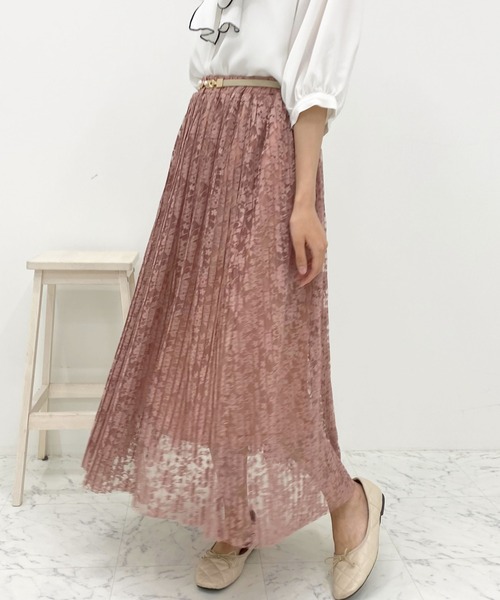 apres jour（アプレジュール）の「レースプリーツスカート【ZOZOTOWN限定アイテム】（スカート・レディース・ブラック/オフホワイト/ピンクベージュ・X-LARGE/MEDIUM/SMALL）」の21枚目の写真