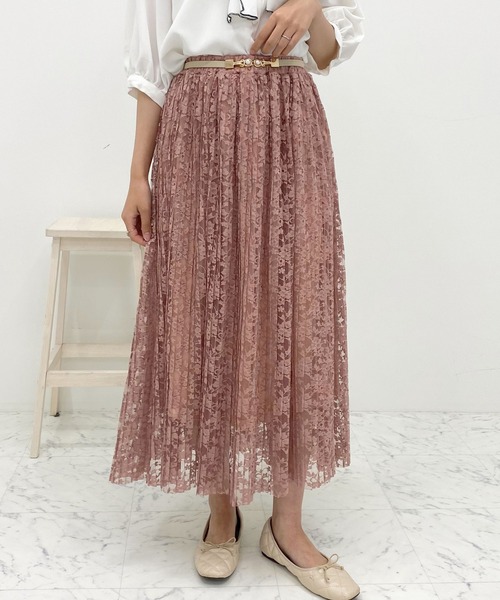 apres jour（アプレジュール）の「レースプリーツスカート【ZOZOTOWN限定アイテム】（スカート・レディース・ブラック/オフホワイト/ピンクベージュ・X-LARGE/MEDIUM/SMALL）」の20枚目の写真