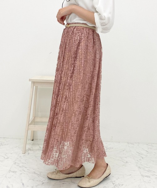 apres jour（アプレジュール）の「レースプリーツスカート【ZOZOTOWN限定アイテム】（スカート・レディース・ブラック/オフホワイト/ピンクベージュ・X-LARGE/MEDIUM/SMALL）」の22枚目の写真