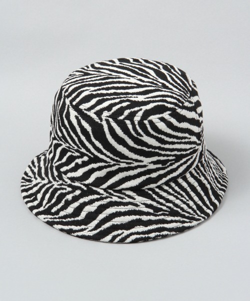 JEANASIS（ジーナシス）の「ジャガードゼブラガラハット/954845（ハット・レディース・ブラック系その他/ブラウン系その他・FREE）」の2枚目の写真