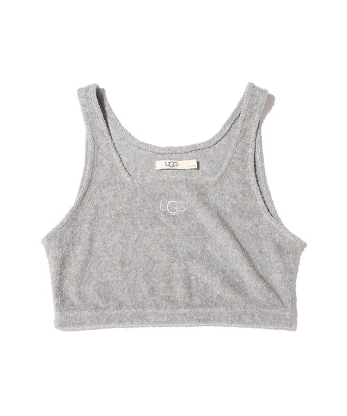 UGG（アグ）の「UGG@mos ROOM WEAR クロップド パイル タンクトップ（ルームウェア/パジャマ・レディース・アイボリー/ベージュ/グレー・M/L）」の3枚目の写真