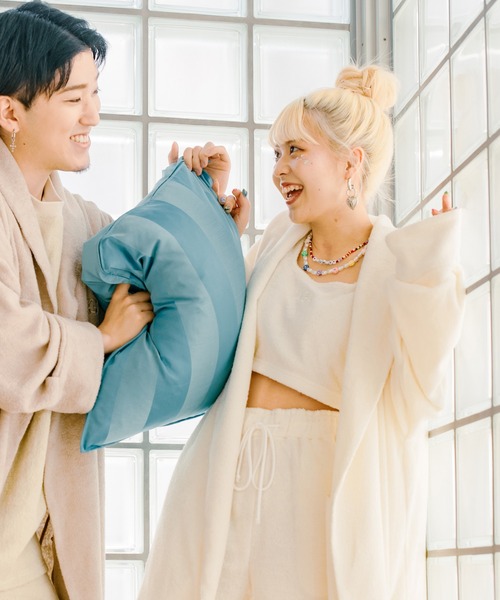 UGG（アグ）の「UGG@mos ROOM WEAR クロップド パイル タンクトップ（ルームウェア/パジャマ・レディース・アイボリー/ベージュ/グレー・M/L）」の10枚目の写真