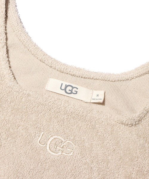 UGG（アグ）の「UGG@mos ROOM WEAR クロップド パイル タンクトップ（ルームウェア/パジャマ・レディース・アイボリー/ベージュ/グレー・M/L）」の17枚目の写真
