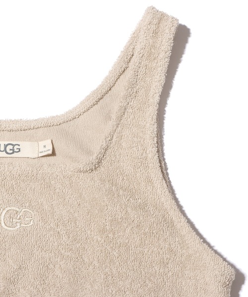 UGG（アグ）の「UGG@mos ROOM WEAR クロップド パイル タンクトップ（ルームウェア/パジャマ・レディース・アイボリー/ベージュ/グレー・M/L）」の9枚目の写真