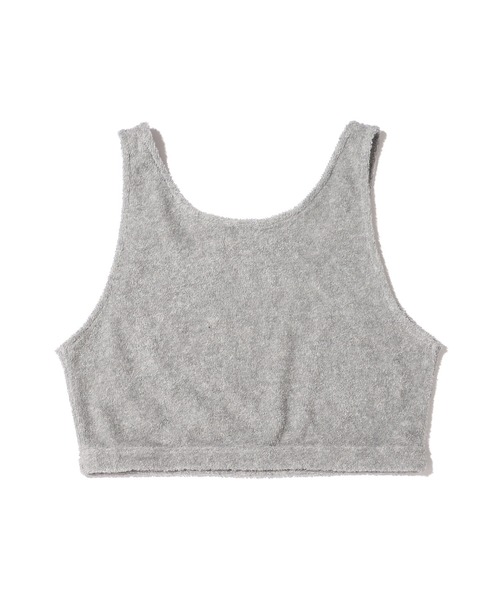 UGG（アグ）の「UGG@mos ROOM WEAR クロップド パイル タンクトップ（ルームウェア/パジャマ・レディース・アイボリー/ベージュ/グレー・M/L）」の5枚目の写真