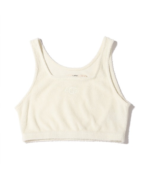 UGG（アグ）の「UGG@mos ROOM WEAR クロップド パイル タンクトップ（ルームウェア/パジャマ・レディース・アイボリー/ベージュ/グレー・M/L）」の15枚目の写真