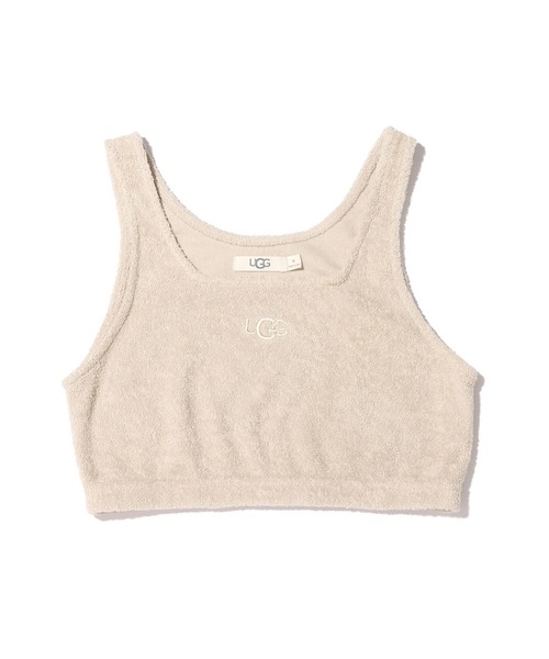 UGG（アグ）の「UGG@mos ROOM WEAR クロップド パイル タンクトップ（ルームウェア/パジャマ・レディース・アイボリー/ベージュ/グレー・M/L）」の16枚目の写真